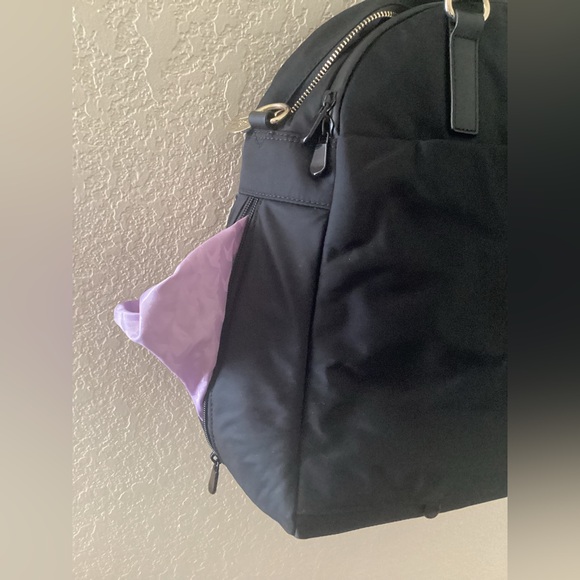 Lo & Sons Women's Laptop Bags Black Purple Lavender Large 13” - Picture 6 of 12